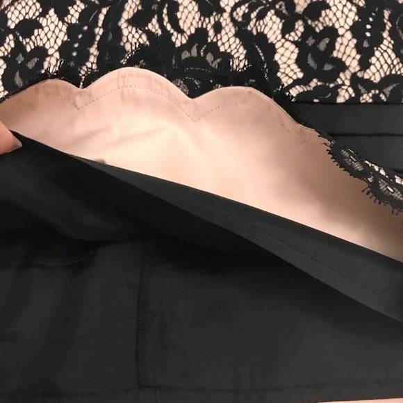 BCBG MaxAzria Strapless Satin & Lace Dress -Size 4 - Picture 8 of 9